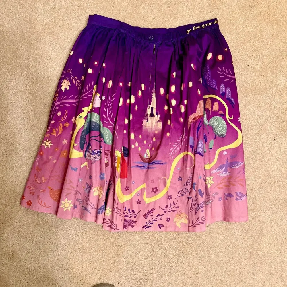 Loungefly Stitch Shoppe Rapunzel Tangled Skirt size 1x - Picture 5 of 5